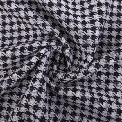Knitted Swallow Gird Style Polyester Spandex Cloth Fabrics