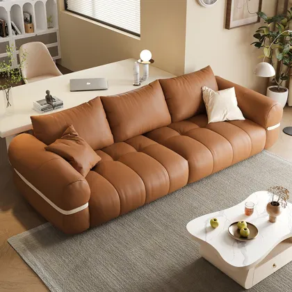 Cozy Velvet Pillow Sofa 3 Seaters