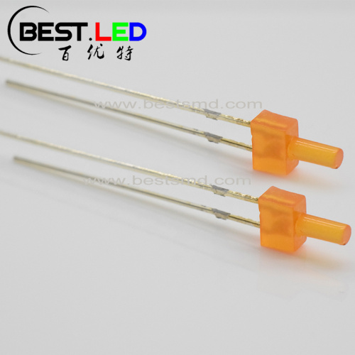 Super Bright Diffused 2mm Orange LED Nipple Shape