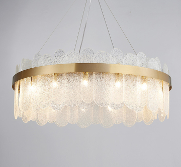 Modern Luxury Simple Creative Round Glass Chandelier