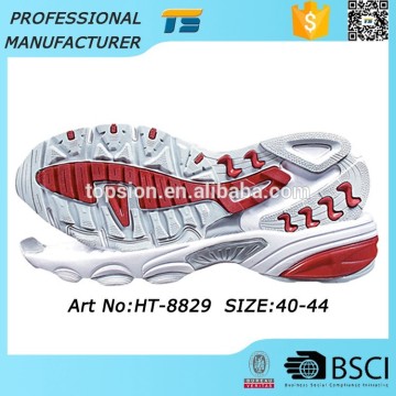 Men Running Eva Tpr Heels With Red Soles For Sport Shoes, Slip Resistant Soles