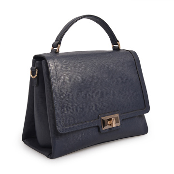 Classic Design Saffiano Cow Leather Ladies Tote Handbag