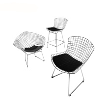 Eames Knoll Bertoia Wire Cushion Side Chair