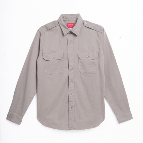 men's 100% cotton high quality long sleeve shirt