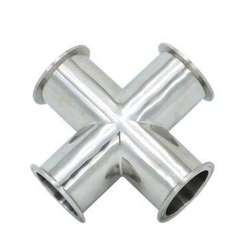 Wenzhou Xusheng Stainless Steel Short Clamping Cross Pipe Fittings with Mirror Surface