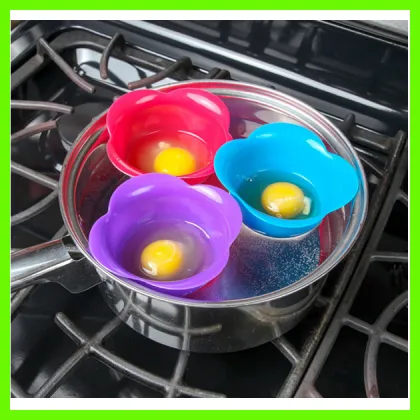 No Stick Food Grade Silicone Egg Boiler