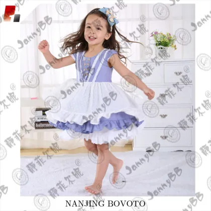 girl puffy dress girl boutique style dots dress