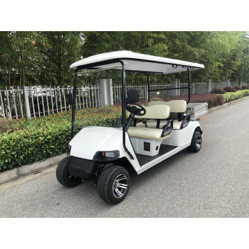 Carro de golf eléctrico de 6 plazas con caja de carga