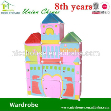 2015 plastic clothes cabinet Magic PP Plastic cabinet plastic wardrobes DIY cubes folding wardrobe