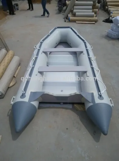 4.3m inflatable Aluminum floor boat with CE certification for water sport