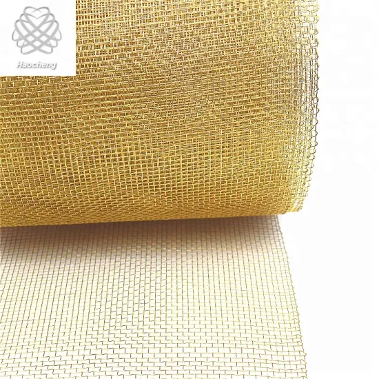 Brass Crimped Wire Mesh: Filtration Screen & Decorative Mesh