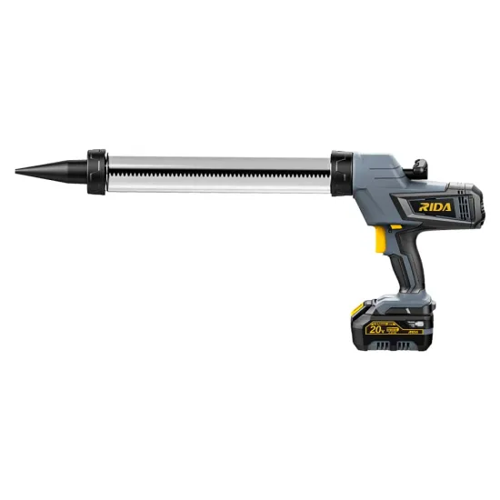 RIDA Portable Power Syringe 600ml Clear Plastic Tube Sausage Caulking Gun: Ideal Tool for Sealant, Glue, and Caulking Applications