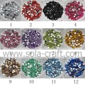 Vente en gros 2/3/4/5/6 mm perles de diamant demi-rond en acrylique