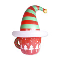 Пользовательский надувный украшение из ПВХ украшения рождественской шляпы