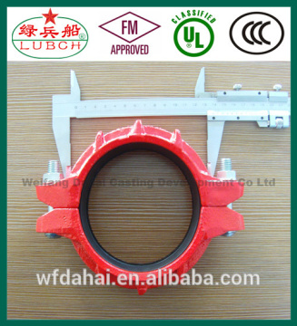 4 inch Sand Casting Ductile Iron grooved Rigid Coupling with ul fm