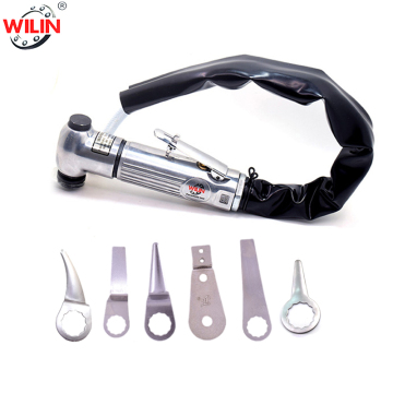 Pneumatic Windshield Remover Tool Kit with 6 Blades for Air Window Seal Trim and Rubber Removal