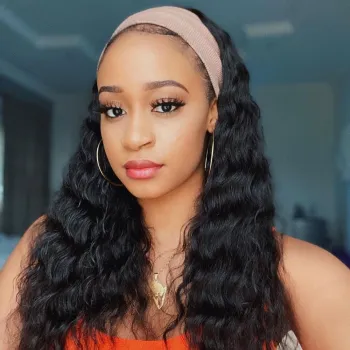 Dropship Unprocessed Brazilian Hair Cuticle Aligned Straight Headband Wig Loose Deep Virgin Human Natural Hair Wigs