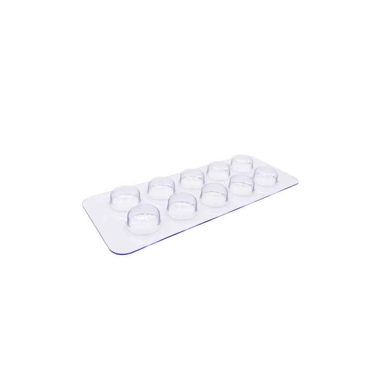 Medical pills clear plastic blister tray packaging