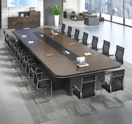 Wooden Boardroom Conference Table