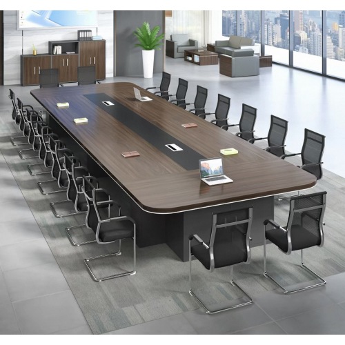 Mesa de conferência de madeira para sala de reuniões
