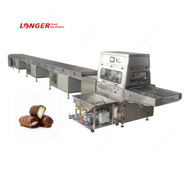 White Chocolate Enrobing Machine for Cake Production