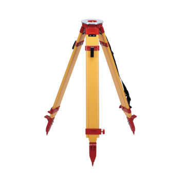 Affordable Wooden Surveyor's Tripod with Flat Round Head for Professional Surveying Tools