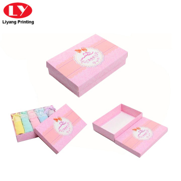 pink paper packaging underwear and scarf box