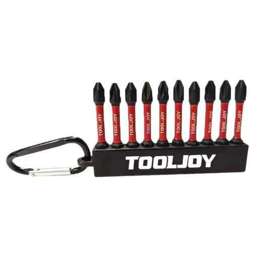 TOOLJOY S2 Steel Impact Bit Set including PH0, PH1, PH2, PH3 Torx Screwdriver Bits