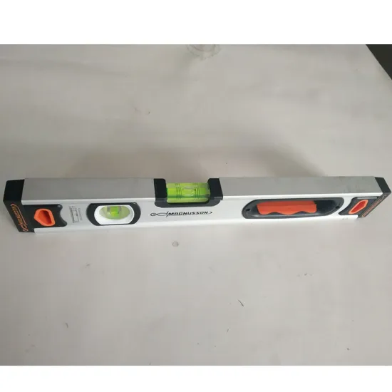 Heavy duty Box aluminium spirit level TPR handel