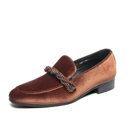 British Retro Men's Fashion Leather Shoes: Comfortable and Stylish Suede Party Shoes