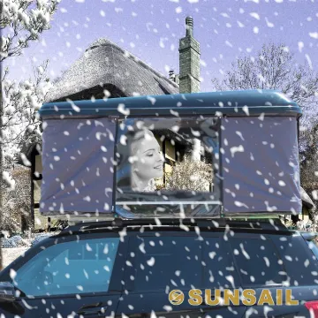 Removable Double-Deck Hard Shell Roof Top Tent With Visible Window