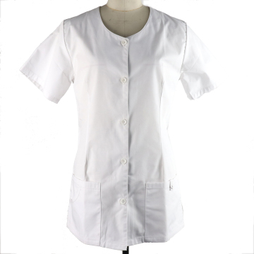 OEM Slim Design Button Down Short Sleeve Nurse, Dental Uniforms & Lab Coats
