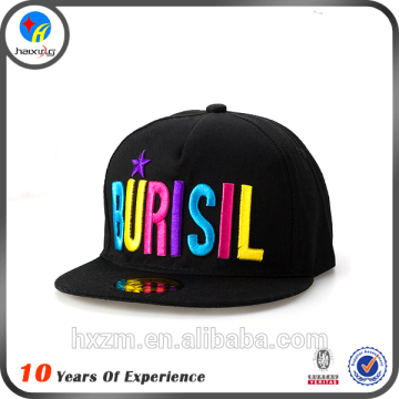 High Quality Black Corduroy Snapback Caps