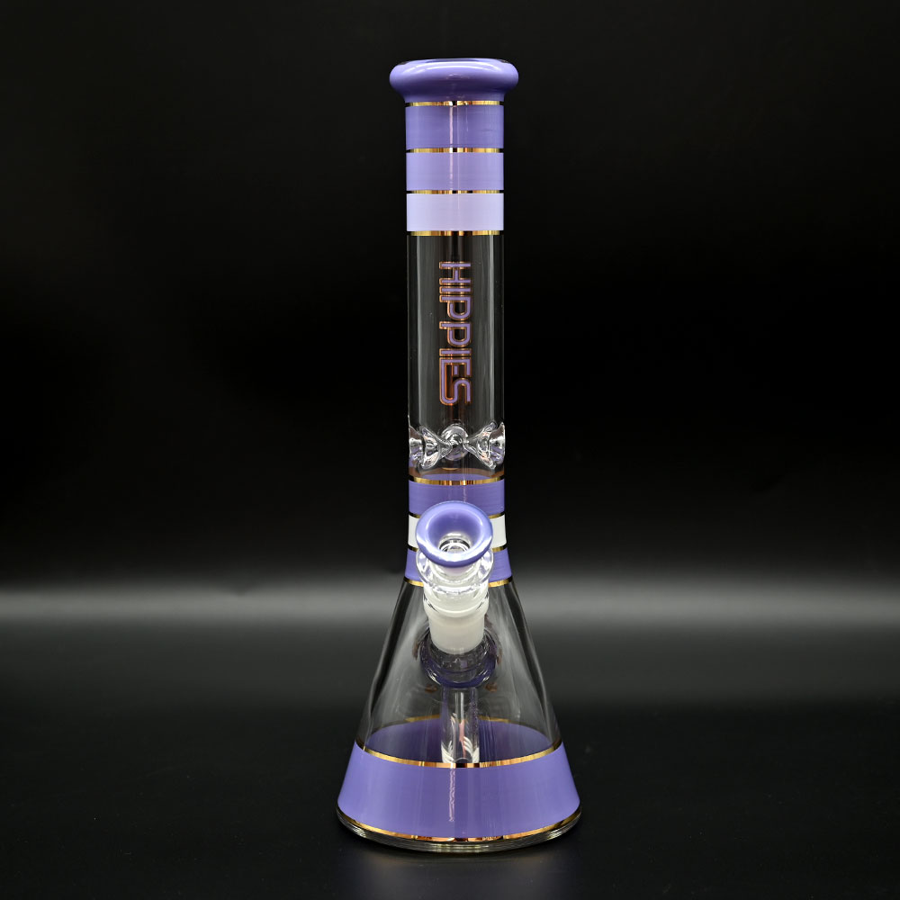 Purple Transparent Glass Hookah