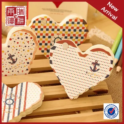 cute creative buckle heart shape note pads / Note Paper