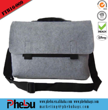 Large capacity teen felt shoulder school bag(FTB16-009)