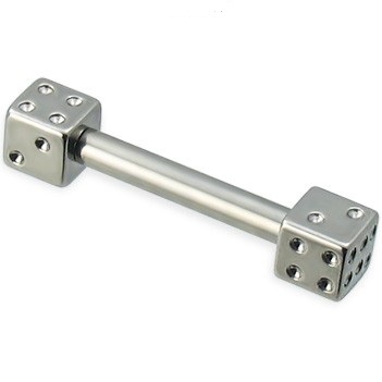 316L quirúrgico de acero inoxidable Dados recta Barbell