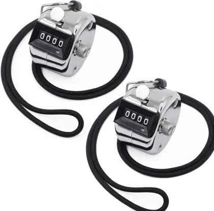 Amble Tally Clicker Counter - Metal Case Mechanical Tally Counter with Nylon Lanyard