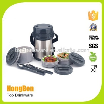 2L big capacity stainless steel insulated food lunch box