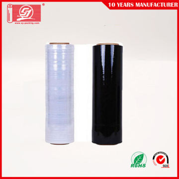 Machine with stretch film