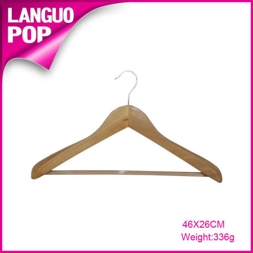 curved wooden hangers