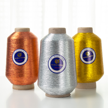 MX Type Metallic Yarn: 1/100 2*30D Rayon Polyester Lurex Thread for Weaving - Dongyang Factory