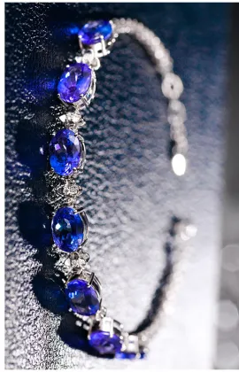 Creative Sapphire Bracelet Silver Jewelry Custom Wholesale