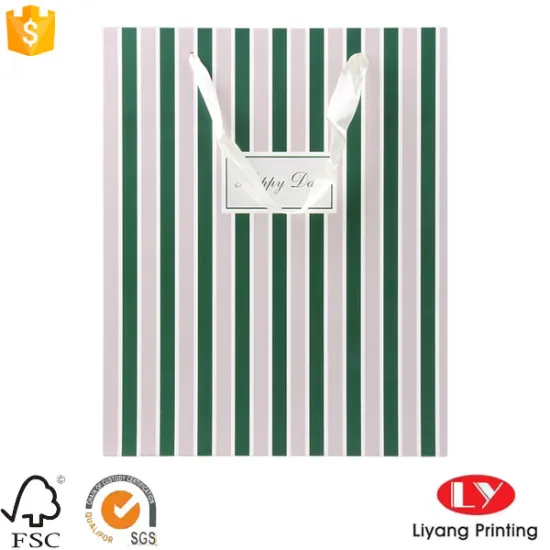 Hottest Gift Paper Bags with Ribbon Handles