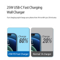 Usbc Wall Adapter 25W Fast Charge Folding USBC PD Phone Charger Manufactory