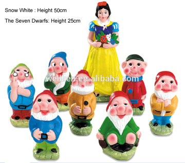 polyresin seven dwarfs and snow white,polystone seven dwarfs figurines