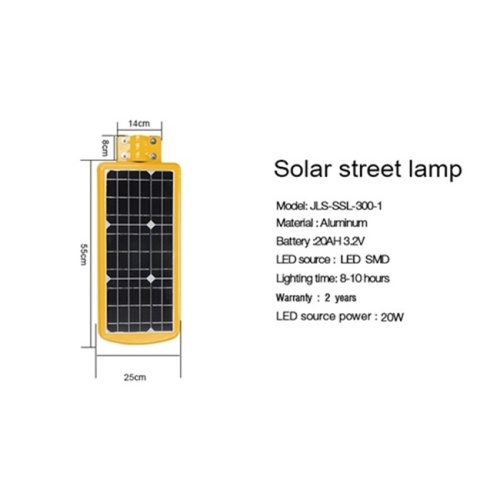solar powered street lights all in one