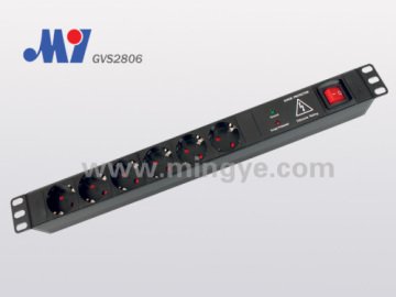 German Pdu Socket With Uninflammable Pc Module 