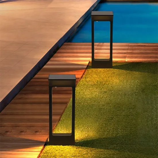 Solar-Powered LED Lawn Lights - Outdoor Garden Pillar Lamps