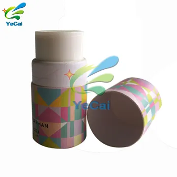 Free sample bronzing process paper lip balm tube , cardboard lipstick lip balm tube